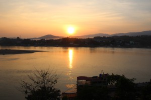Laos-Houay-Xay-Mekong-Sonnenuntergang