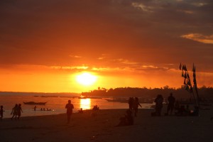 Philippinen-Bantayan-Sonnenuntergang